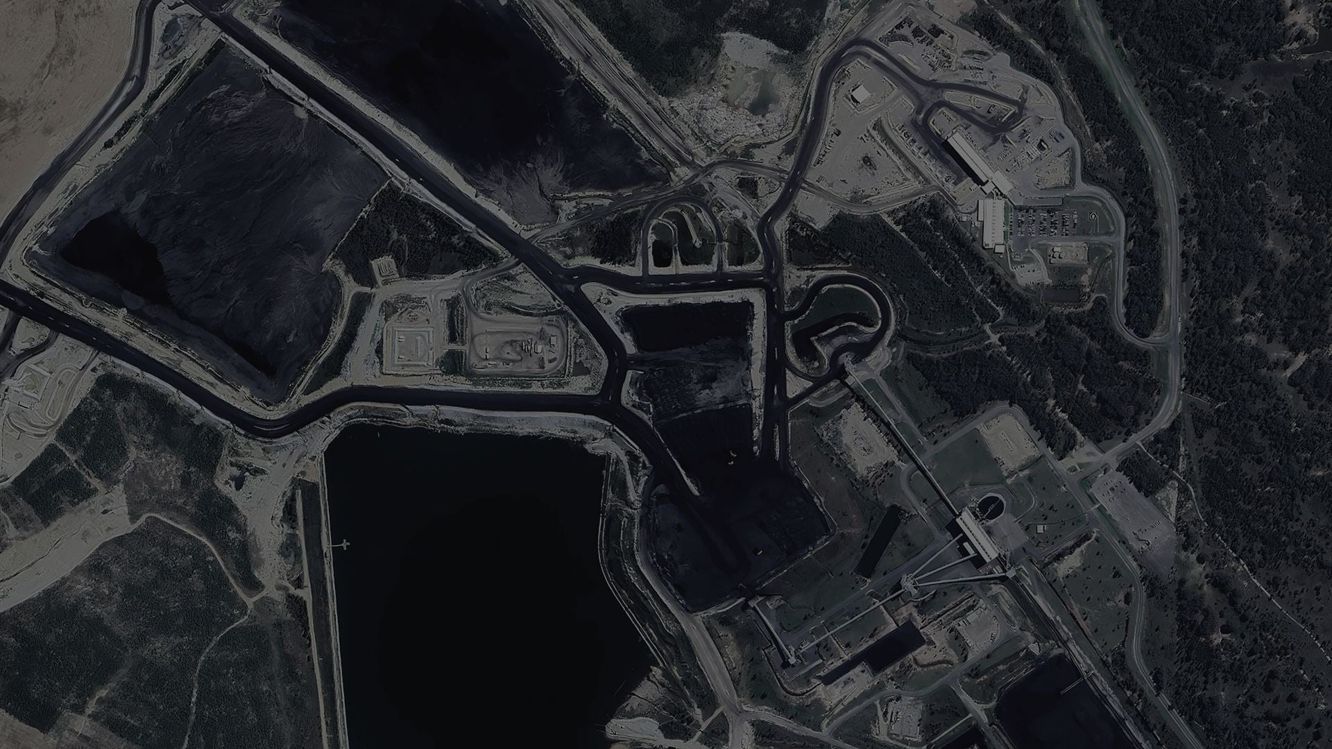 Satellite view of the Mangoola mine site in the Hunter Valley